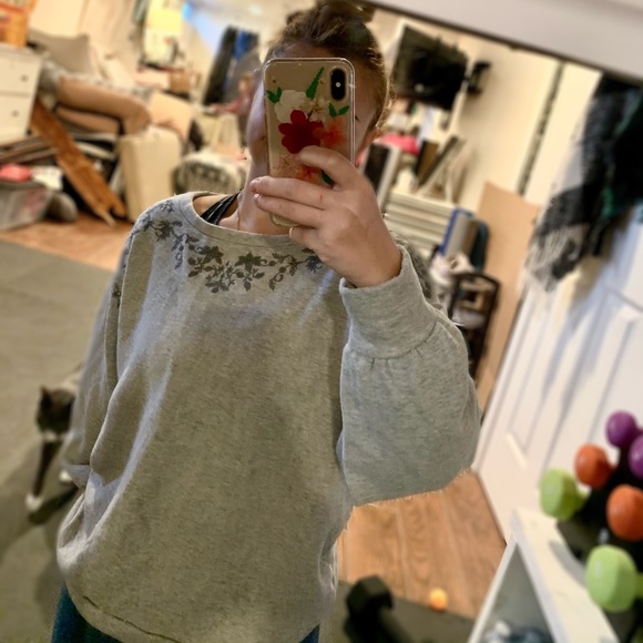 ✨Embroidered Collar American Eagle Sweatsh… - Picture 3 of 5